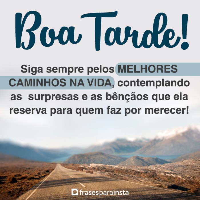 Frases de Boa Tarde