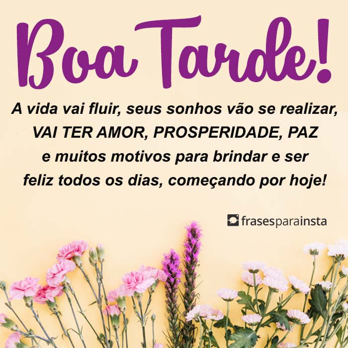 Frases de Boa Tarde