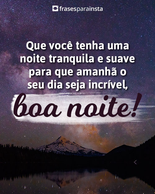 Frases Lindas de Boa Noite