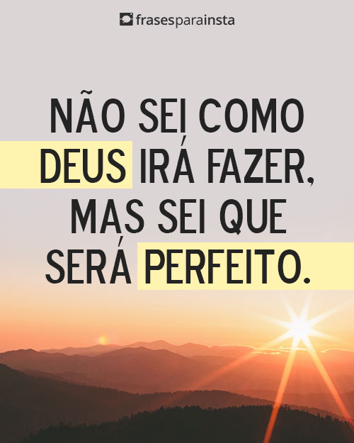 Frases para Status de Deus