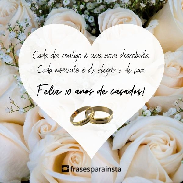 Mensagens para 10 anos de Casados