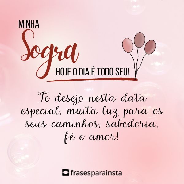 Frases de Aniversário para Sogra