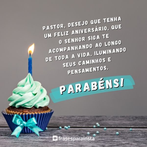 Mensagem de Aniversário para Pastor com Desejo de Bênçãos