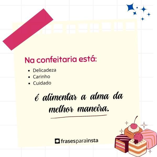 Frases de Confeitaria