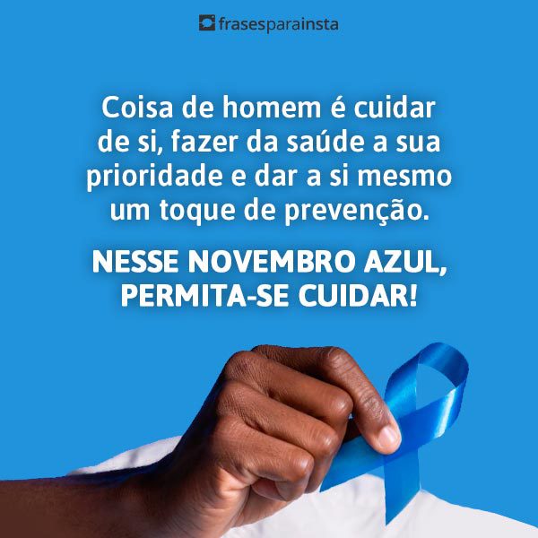 Frases para Novembro Azul