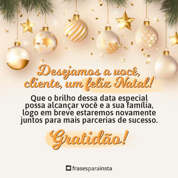 Frases de Natal para Clientes