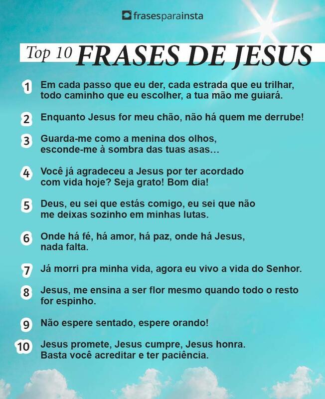 Frases de Jesus com Muita fé