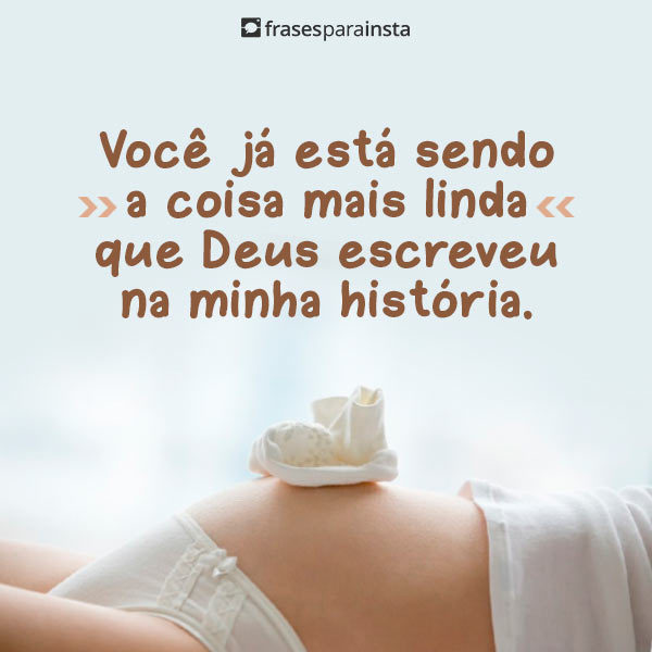 Frases para Fotos de Grávidas