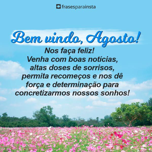 Bem-vindo Agosto