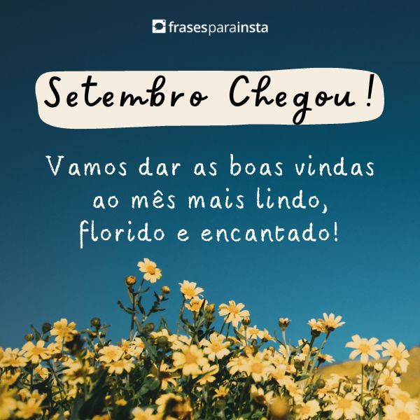 Bem-vindo Setembro