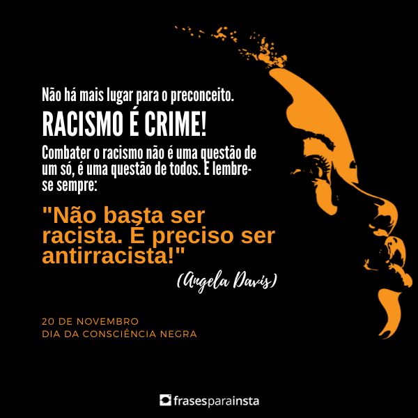 Frases para Consciência negra: A cor da minha pele é meu orgulho