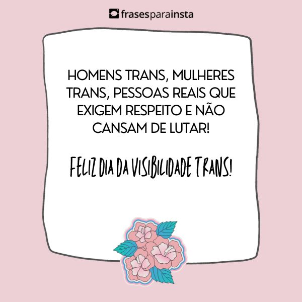 Frases de Dia da Visibilidade Trans