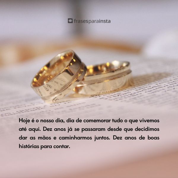 Mensagens para 10 anos de Casados