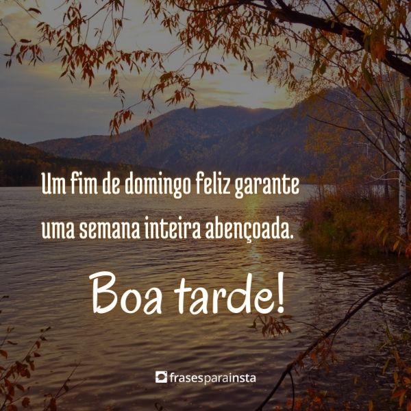 Lindas Frases de Boa Tarde Domingo