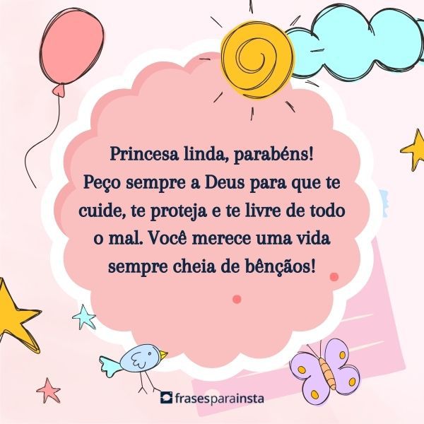 Feliz Aniversário, Princesinha! Frases Repletas de Carinho