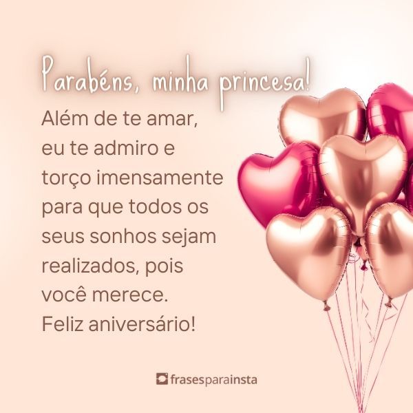 Feliz Aniversário, Princesinha! Frases Repletas de Carinho