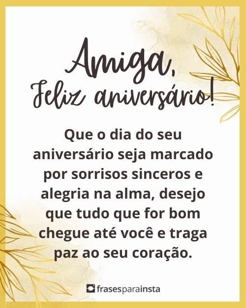 Frases de Aniversário para Amiga para Felicitá-la com Carinho