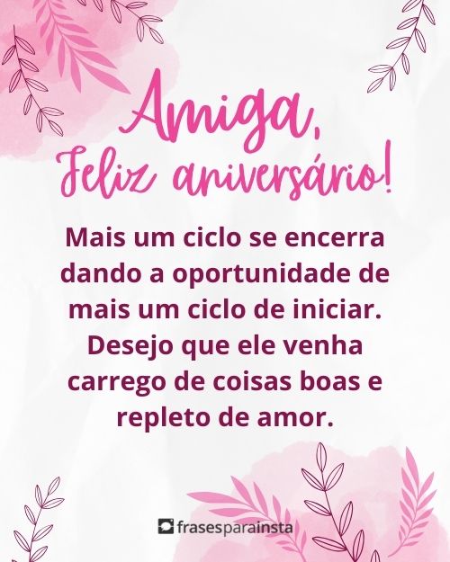 Frases de Aniversário para Amiga para Felicitá-la com Carinho