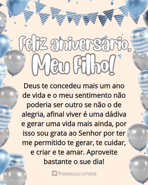 Frases de Aniversário para Filho com Muito Amor +60 Opções para Parabenizá-lo