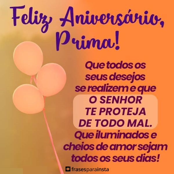 Mensagens de Aniversário para Prima +30 Opções para Felicitá-la com Carinho