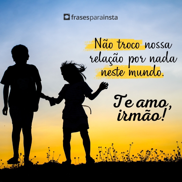 Frases para Foto com Irmão