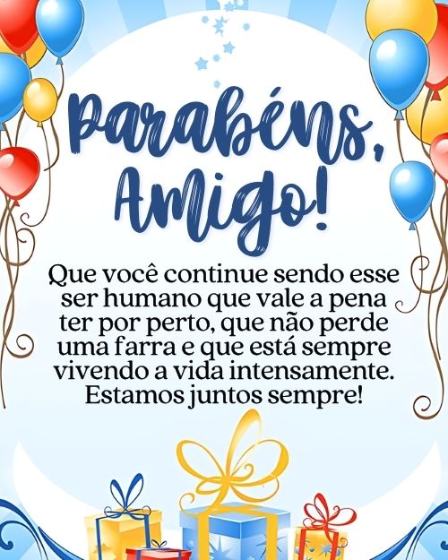 Mensagens de Feliz Aniversário para Amigo + 50 Opções para Felicitá-lo