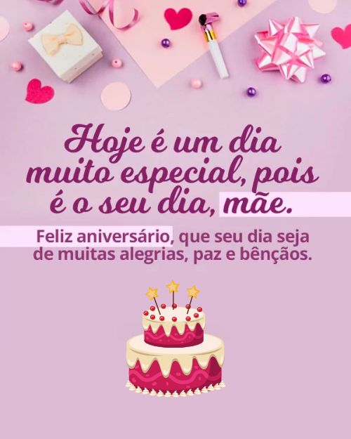 Feliz Aniversário mãe!