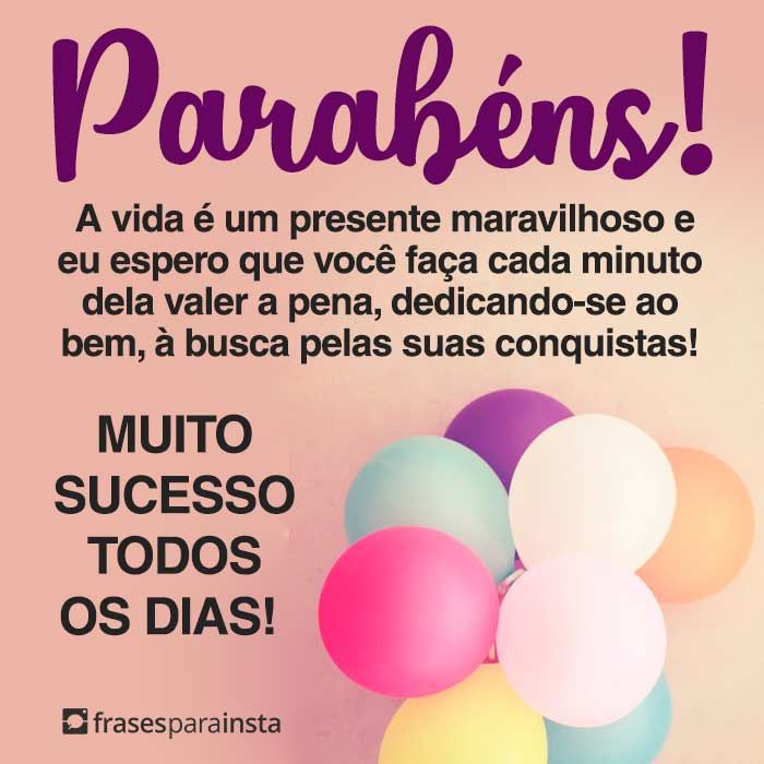 Parabéns, Sucesso Todos os Dias