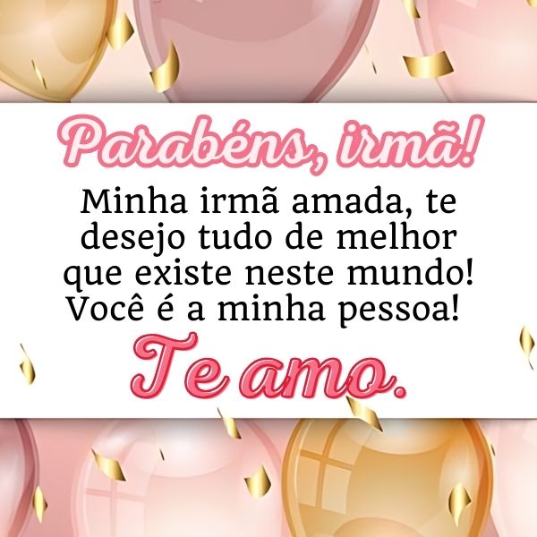 Frases de Aniversário para Irmã com Muito Carinho +50 Opções para Felicitá-la com Carinho