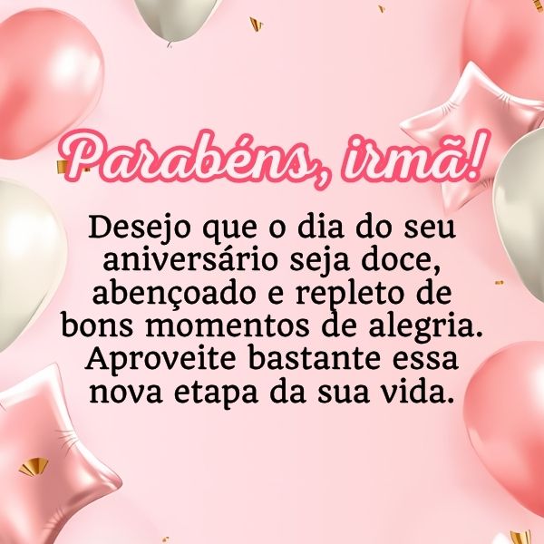 Frases de Aniversário para Irmã com Muito Carinho +50 Opções para Felicitá-la com Carinho